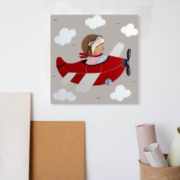 Cuadro de avión personalizado para la habitación del niño: Originalidad y encanto en la pared