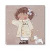 cuadros infantiles personalizados con nombre artesanales lienzos decoracion regalos bebes niños niñas blaucasa perrito