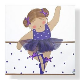 cuadros infantiles bailarinas personalizados con nombre artesanales lienzos decoracion regalos bebes ninos ninas blaucasa