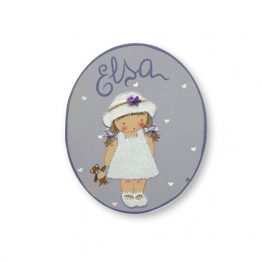 placas para puertas infantiles personalizadas con nombre bebe decorativa artesanal nina nino regalos originales blaucasa pamela gorrito osito