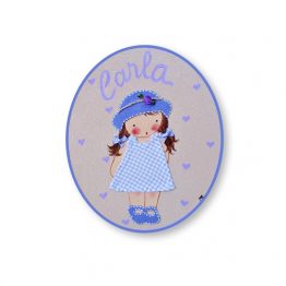 placas para puertas infantiles personalizadas con nombre bebe decorativa artesanal nina nino regalos originales blaucasa pamela gorrito osito