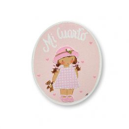 placas para puertas infantiles personalizadas con nombre bebe decorativa artesanal nina nino regalos originales blaucasa pamela gorrito osito