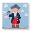 cuadros infantiles niño pirata loro pintura personalizado con nombre