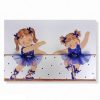 cuadros infantiles bailarinas personalizados con nombre artesanales lienzos decoracion regalos bebes ninos ninas blaucasa