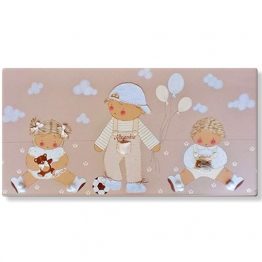 cuadros infantiles personalizados con nombre artesanales lienzos decoracion regalos bebes niños niñas blaucasa hermanos