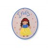 placas para puertas infantiles personalizadas con nombre bebe decorativa artesanal nina nino regalos originales niña blancanieves