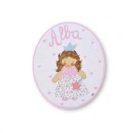 placas para puertas infantiles personalizadas con nombre bebe decorativa artesanal nina nino regalos originales hada