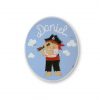 placas para puertas infantiles personalizadas con nombre bebe decorativa artesanal nina nino regalos originales pirata