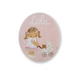 placas para puertas infantiles personalizadas con nombre bebe decorativa artesanal nina nino regalos originales blaucasa carrito