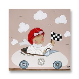 Cuadros Infantiles Originales Personalizados Niño Piloto Coche