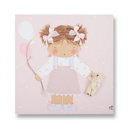 Cuadros Infantiles Originales Personalizados Niña Globos