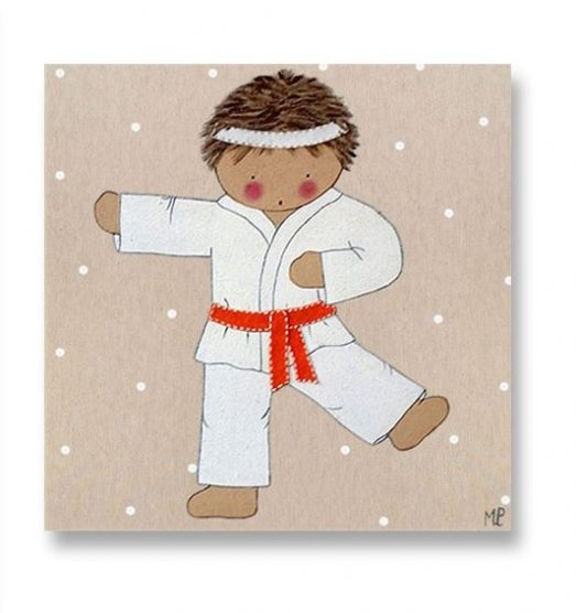 Cuadros infantiles Originales Personalizados Karate