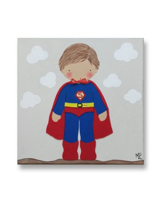 Cuadros Infantiles Originales Personalizados Niño Superman
