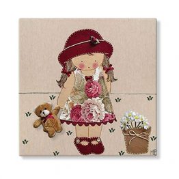 cuadros infantiles personalizados con nombre artesanales lienzos decoracion regalos bebes niños niñas blaucasa pamela maceta