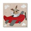 cuadros infantiles personalizados con nombre artesanales lienzos decoracion regalos bebes niños niñas blaucasa animales ciervo