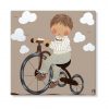 cuadros infantiles personalizados con nombre artesanales lienzos decoracion regalos bebes niños niñas blaucasa triciclo
