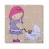 cuadros infantiles personalizados con nombre artesanales lienzos decoracion regalos bebes niños niñas blaucasa carrito