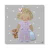 cuadros infantiles personalizados con nombre artesanales lienzos decoracion regalos bebes niños niñas blaucasa pijama