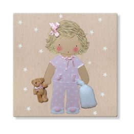 cuadros infantiles personalizados con nombre artesanales lienzos decoracion regalos bebes niños niñas blaucasa pijama