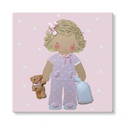 cuadros infantiles personalizados con nombre artesanales lienzos decoracion regalos bebes niños niñas blaucasa pijama