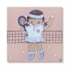 cuadros infantiles personalizados con nombre artesanales lienzos decoracion regalos bebes niños niñas blaucasa tenis