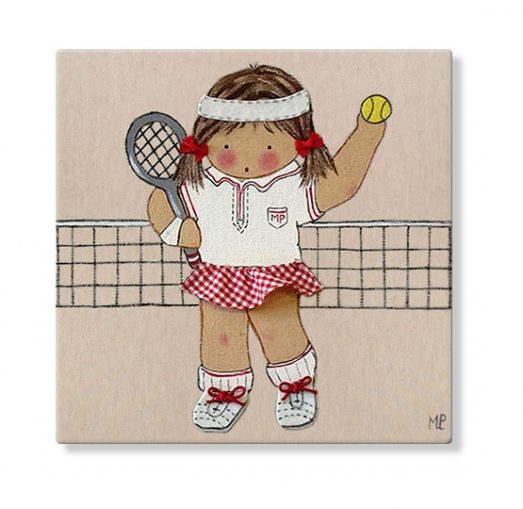 cuadros infantiles personalizados con nombre artesanales lienzos decoracion regalos bebes niños niñas blaucasa tenis