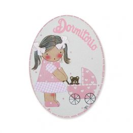 placas para puertas intantiles personalizadas con nombre bebe decorativa artesanal niña niño regalos originales blaucasa carrito