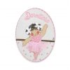 placas para puertas intantiles personalizadas con nombre bebe decorativa artesanal niña niño regalos originales blaucasa bailarina ballet passe