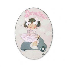 placas para puertas intantiles personalizadas con nombre bebe decorativa artesanal niña niño regalos originales blaucasa vespa