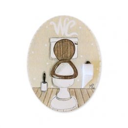 placas para puertas de casa baño retrete crema