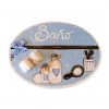 placas para puertas de casa baño accesorios de neceser azul