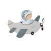 Silueta de Madera Infantil con Niño en Avión Beige