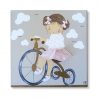 cuadros infantiles personalizados con nombre artesanales lienzos decoracion regalos bebes niños niñas blaucasa triciclo bicicleta