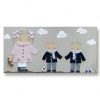 cuadros infantiles personalizados con nombre artesanales lienzos decoracion regalos bebes niños niñas blaucasa hermanos