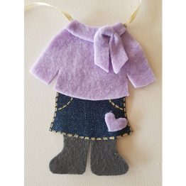 Disfraz para Muñeca 20cm Violeta