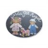 placas para puertas infantiles personalizadas con nombre bebe decorativa artesanal nina nino regalos originales 3 hermanos