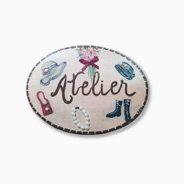 Placa para puerta Atelier