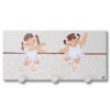 Perchero infantil pared de madera bailarinas